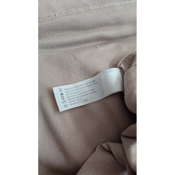 90 Degree By Reflex Super Soft Deluxe Short Sleeve Top Beige Size M Pre-Owned - Picture 6 of 8